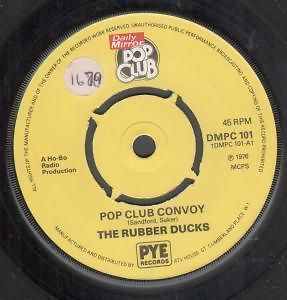 RUBBER DUCKS pop club convoy 7 b/w popclub shuffle (dmpc101) sticker