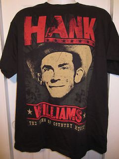 TOPIC HANK WILLIAMS The King Of Country Music T Shirt Size Small