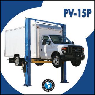 Atlas PV 15P 15,000 LB. 2 Post Auto Car Truck Lift Hoist Two Post