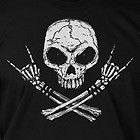 Rock Skull Cool Halloween Skeleton Rock Cool Funny Nerd Tee Shirt T