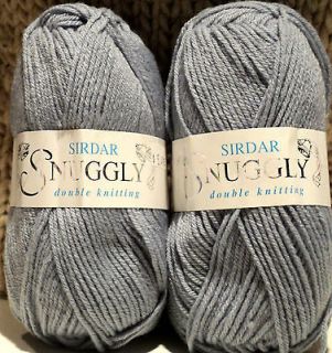 Sirdar Snuggly double kniting baby yarn 2, 50g balls color gray