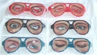 Funny Emotion Eyeglasses Novelty Gag Plastic Eye Spectacle Glasses