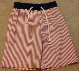 Kelly Kids swim red, white, and blue trunks suit boys size s 4T 5T EUC