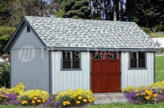 Shed Plans 16 x 20 Reverse Gable Roof Style #D1620G, Material List