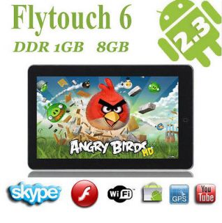 10.1 Android 4.0 Tablet Flytouch 6 Cortex A8 1GB DDR3 8GB GPS Skype