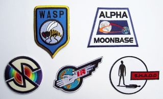 GERRY ANDERSON TV Series Prop Patch Set   5 Different