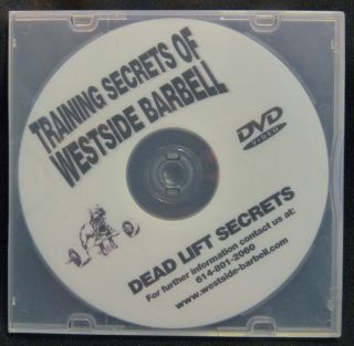 TRAINING SECRETS OF WESTSIDE BARBELL BENCHPRESS SECRETS DVD