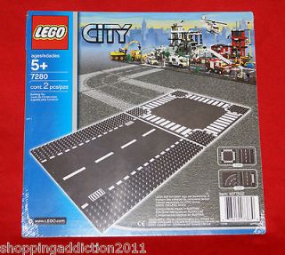7280   NEW   CITY STRAIGHT AND CROSS   ROAD PLATES   LEGO CITY   2 PZS
