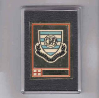 Queens Park Rangers (QPR) Panini 78 football badge sticker in a magnet