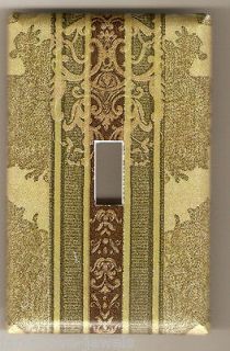 Light Switch Plate & Outlet Covers CROSCILL TOWNHOUSE GOLD WITH