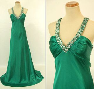 HAILEY LOGAN $150 Emerald Prom Evening Cruise Formal Gown 11 NWT