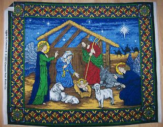 GORGEOUS OUT OF PRINT CRANSTON CHRISTMAS NATIVITY SCENE FLEECE