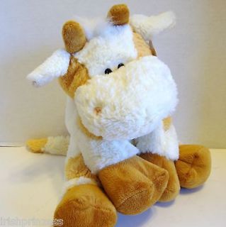 Super cute and Soft Stuffed Plush Brown Cow (Claw Machine Win Stuff)