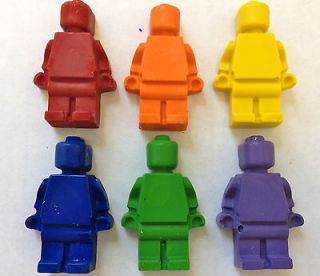 90 BULK Rainbow Lego Minifigure Crayons Party Favors Birthday Supplies