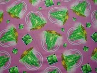 WIZARD OF OZ EMERALD CITY TOSSED ON PINK B/G F/Q QUILTI NG SEWING