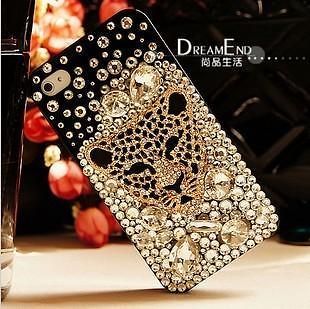 handmade crystal diamond Bling Sexy wild Leopard case cover for