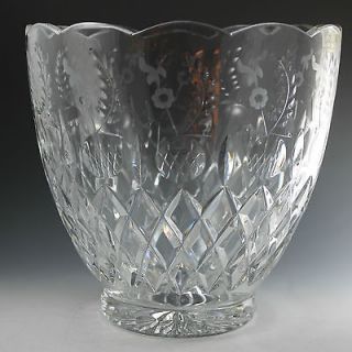 Large Rogaska Gallia Crystal Punch Bowl PERFECT w/ Orig. Sticker and