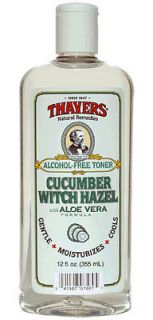 THAYERS Witch Hazel CUCUMBER 12 oz. alcohol free toner with Aloe Vera