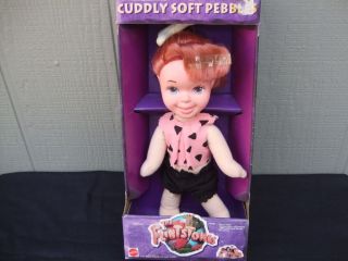 Flintstones Doll Pebbles Cuddy Soft Mattel 1993 NRFB MIB