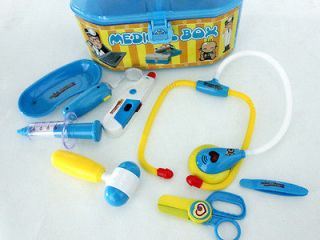 kid Doctor Role Play toys BE0D Simulation Medical Kit Set&Carry Case