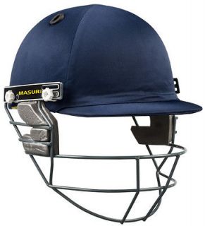 2013 Masuri Club Steel Grill Mens Navy Cricket Helmet