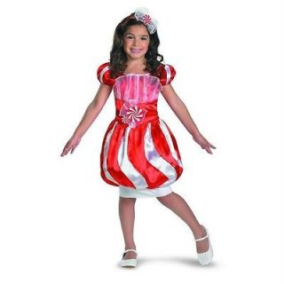 New Girls PEPPERMINT CANDY Land Halloween Costume Sz S 4 6X NWT
