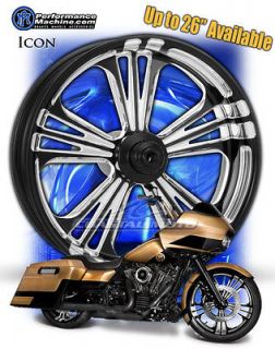 Machine Icon CC motorcycle wheels 21 18 M109 package WITH TIRES PM