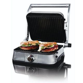 VillaWare NDVLPAPFS1 Non Stick Stainless Panini Grill Large Dial
