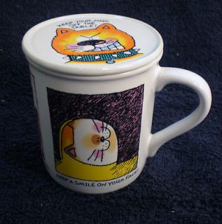 KENT POTTERY Teddy Bear Covered Mug Tea Coffee Cup With Lid NWOT