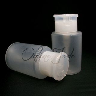 Pump Dispenser Nail Art Polish/Acetone Remover Case Bottle Make Up