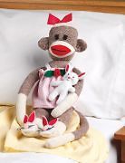 Rosebud Sock Monkey Companions Kit 21 Long