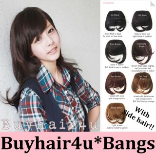 Clip on Front Bangs Clip in Fringes Clip on Hairpieces