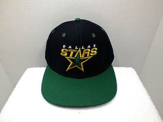 Dallas Stars Hockey Retro Vintage Snapback Hat Cap NEW By Reebok