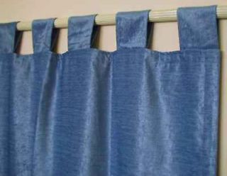 Light Blue Velvet Curtains / Drapes / Panels with Tab T
