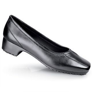SFC Shoes for Crews Grace Black Leather Womens Shoes 3608 Sz 8 / 38.5