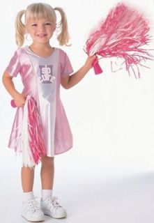Kids Halloween Toddler Cheerleader Girl Costume sz 2 4