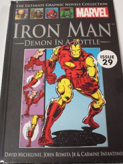MARVEL ULTIMATE GRAPHIC NOVEL COLLECTION #29 IRON MAN HARD COVER. FREE