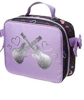 NWT Gymboree Purple Guitar Lunch Box Bag