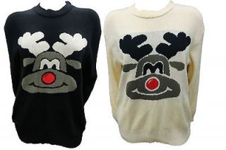 NEW WOMENS CHRISTMAS RUDOLPH THE RED NOSE REINDEER PLUS SIZE XMAS