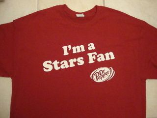 NHL Im a Dr Pepper Dallas Stars Fan soda pop hockey T Shirt XL