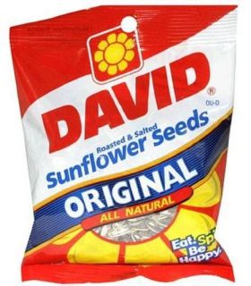 Davids Sunflower Seeds Original Roasted & salted 5.25 oz bag Sealed