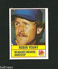 RARE ROBIN YOUNT MILWAUKEE BREWERS 1986 DORMANS CHEESE CARD
