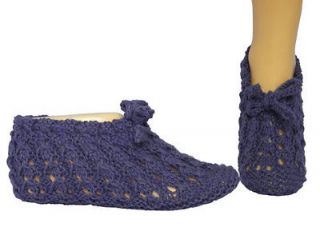 Retro Fireside, Bed, Sofa Slipper Boots Knitting Pattern   knitwitz