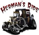 Hermans Hot Rod Koach Dragster Cartoon T shirt #9666