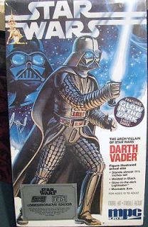 MPC Ertl Darth Vader Light Saber Glows Star Wars 8154 Model Kit Made