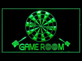 Game Room Billiards Dartboard Darts Internet Led Light Sign G