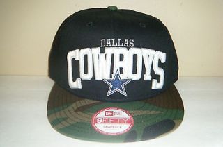 Dallas Cowboys NEW ERA 9fifty Camouflage Snapback HAT Authentic Cap
