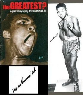 MUHAMMAD ALI SIGNED“The Greatest? A Photo Biography of Muhammad Ali