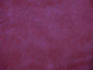 Dark Grape Floral Damask Upholstery Drapery Fabric