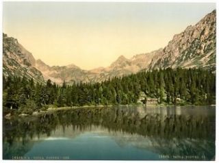 1890s photo Popper See, Tatra, Austro Hungary . vintage photograph